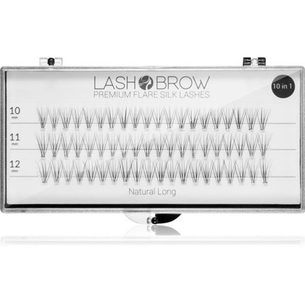 Lash Brow Premium Flare Silk Lashes - false eyelashes, naturale, lungi, negre