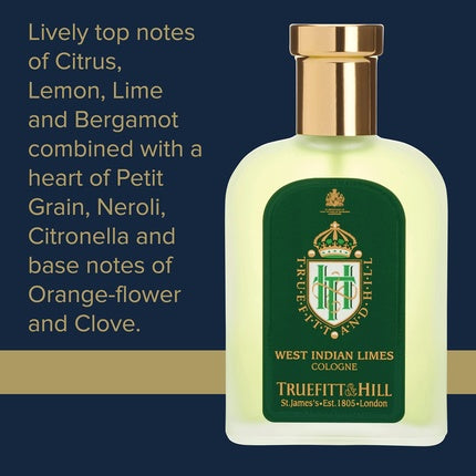 Apă de colonie, Truefitt & Hill, West Indian Limes, 100ml