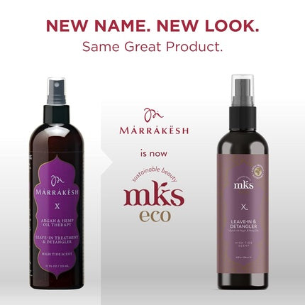 MKS eco X Leave-In Treatment & Detangler, 10 Fl Oz, Moroccan Argan Oil, Hemp Seed Oil