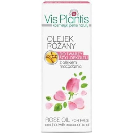 Ulei facial, Vis Plantis, Ulei de trandafir și ulei de macadamia, 30ml