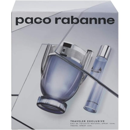 Set Parfum Paco Rabanne Invictus, 100ml + 20ml, Gri