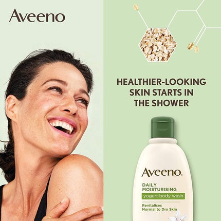 Gel de duș, Aveeno, Daily Moisturizing, vanilie și ovăz, 300ml