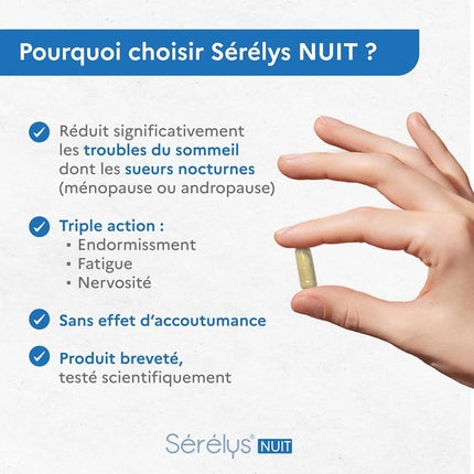 Serélys Nuit - Capsule Vegetale pentru Somn Sănătos, 30 bucăți