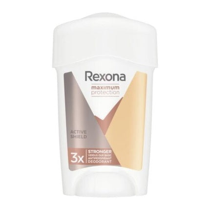 Rexona Maximum Protection Active Shield, Deodorant Anti-perspirant Cremă, 96H, Bej și Gri