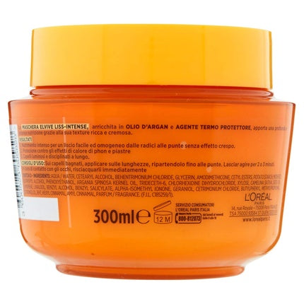Masca păr Elvive Liss-Intense, 300ml, portocaliu