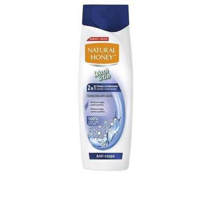 Șampon Natural Honey Wash&Go 2 în 1 Anti-mătreață 330ml