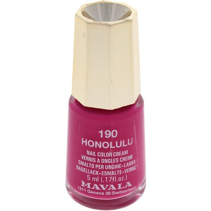 Lac de unghii Mavala No.190 Honolulu, culoare roz-violet, 5ml