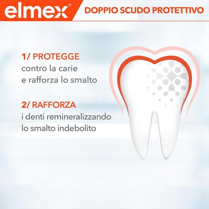 Pasta de dinți Elmex Protection Caries Double Shield, 2 x 75ml