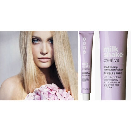 Vopsea permanentă Milk Shake, Creative Conditioning, blond platinat 100ml