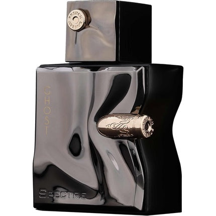 Parfum Spectre Ghost, 80ml, sticlă argintie cu detalii negre și elemente metalice