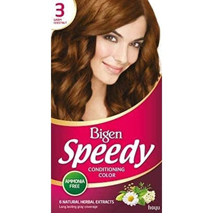Vopsea de păr Bigen Speedy, castaniu cald, 80g