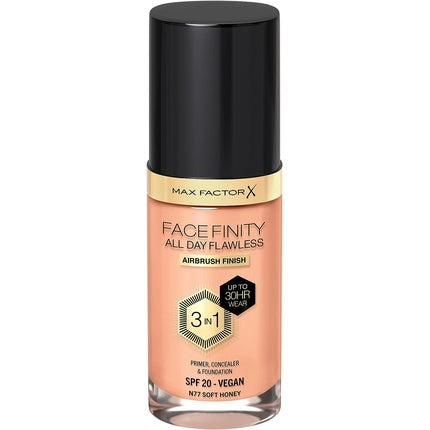 Fond de ten lichid, Max Factor, Facefinity 3-in-1, SPF 20, Soft Honey