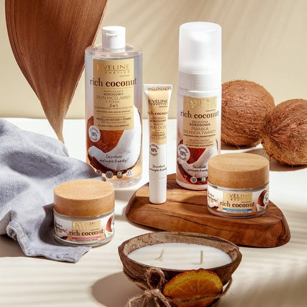 Cremă față, Eveline Cosmetics, Rich Coconut, piele uscată 50ml