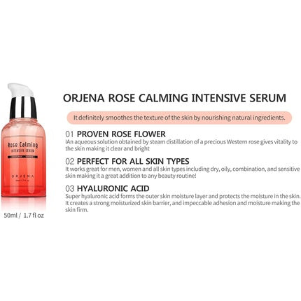 Serum hidratant, Ojrn, Rose Calming, 50 ml, roz