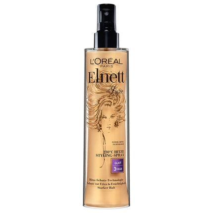 Spray fixator păr L'Oréal Paris Elnett Satin, protecție termică, anti-frizz