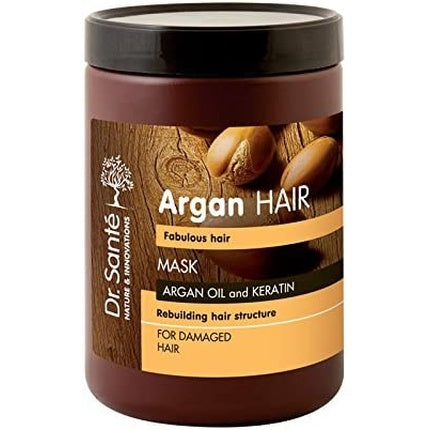 Mască de păr Fabulous Hair cu ulei de argan și keratină pentru păr deteriorat, 1000ml, Dr. Santé