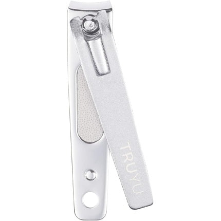 Truyu Nail Clipper Fingernail Clipper, model QVS Carbon Steel, argintiu