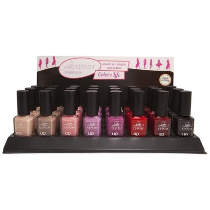 Smalto unghii Lady Venezia Colori Misti, set 12 flacoane nude și colorate