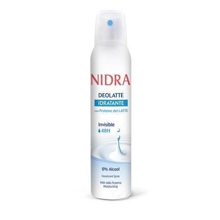 Deodorant Nidra Deolatte Idratante Invisible, 150ml, fără alcool