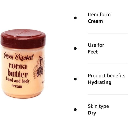 Cremă Mâini și Corp cu Unt de Cacao, Queen Elisabeth, 500ml
