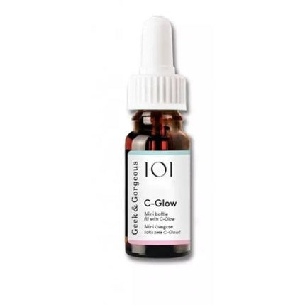 Serum radiant, Geek & Gorgeous, C-Glow 10 ml, ambalaj sticlă maro cu gotier