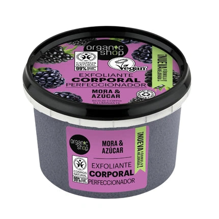 Exfoliant Corporal Organic Shop cu Mora și Zahăr, 250ml