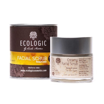 Exfoliant facial, Ecologic By Linda Nicolau, miere si lamaie, 50ml