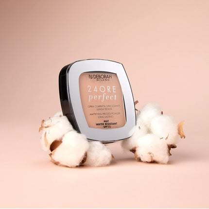 Pudră compactă, Deborah, 24 Hours Perfect, Light Beige
