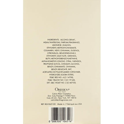 Parfum Calvin Klein Obsession For Men, Eau De Toilette, 125ml