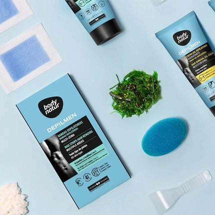Set Depilare Bărbați Body Natur B.NATUR DEPILAT MEN, 16 Unități, Culoare Neagră