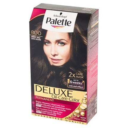 Vopsea de păr, Palette Deluxe, 800 Maro închis cald
