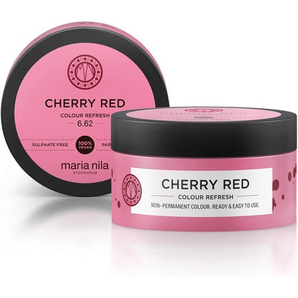 Mască de culoare Cherry Red, Maria Nila, Colour Refresh, 100ml