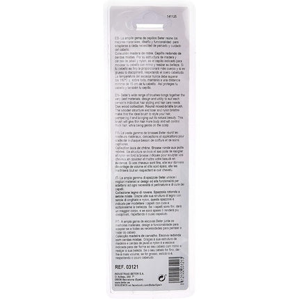 Beter Round Brush Mixed Bristles Oak Wood 45mm