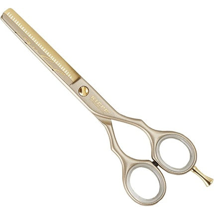 Foarfece profesionale de subțiere, Luxury Gold Half Blade, 5.5 inch, auriu, din oțel inoxidabil