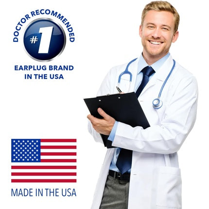Mack's Ultra Soft Foam Earplugs, Roz pal, 33 dB Noise Reduction Rating, Dimensiuni: 23.4mm x 12.4mm