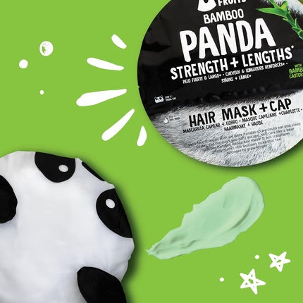 Masca par Bear Fruits Bamboo Strength + Length cu panda 20ml