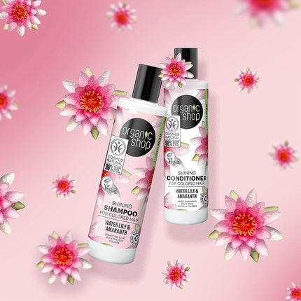 Șampon colorat, Organic Shop, 280ml, crin de apă