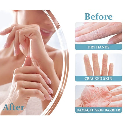Cremă de mâini, Vollaré, colagen și acid hialuronic, albastru-roz