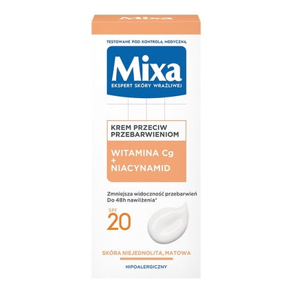 Crema de zi pentru față, Mixalab, Radiance Fluid, Vitamina C + SPF20, Niacinamidă, 50ml