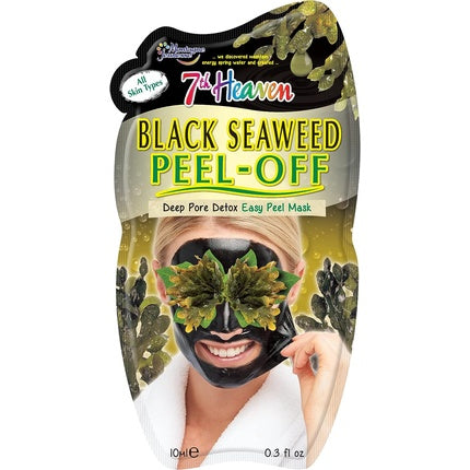 Mască de față, 7th Heaven, Black Seaweed, peel-off