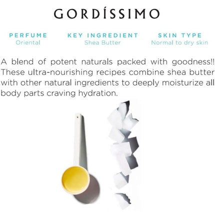 Gel de duș Benamôr Gordíssimo, Cremă hidratantă pentru corp cu unt de shea, 500 ml