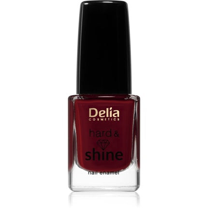 Smalt pentru unghii, Delia Cosmetics, Hard & Shine 809 Marie, 11 ml, roșu închis