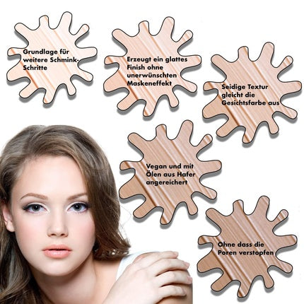 Fond de ten Vollare Cosmetics Matt & Cover, cu pompiță, 03 Cappuccino