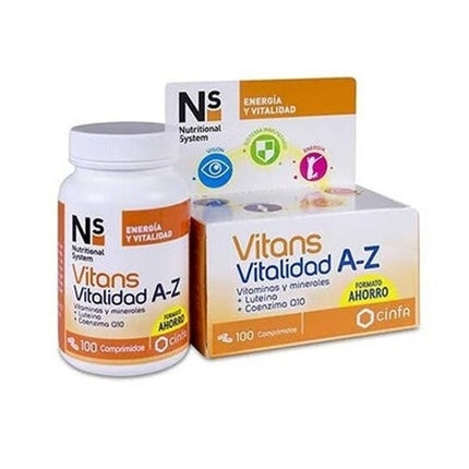 Vitans Vitality A-Z, Suplimente Nutriționale, 100 comprimate