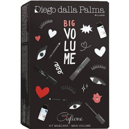Mascara Diego Dalla Palma, Kit, Maxi Volum, Negru