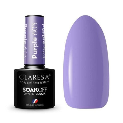 Lac de unghii UV, Claresa, 603 Purple, 5ml