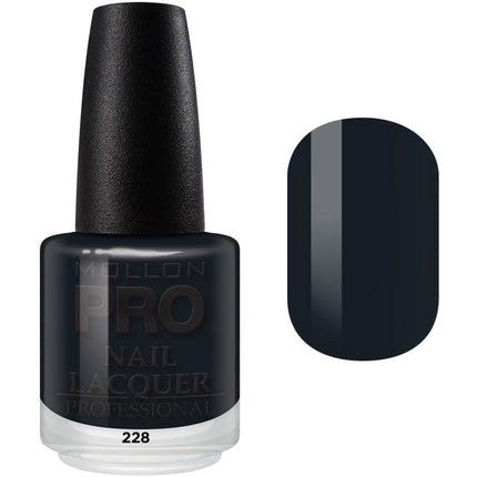 Lac de unghii Mollonpro 228 - Negru mat, 20 ml