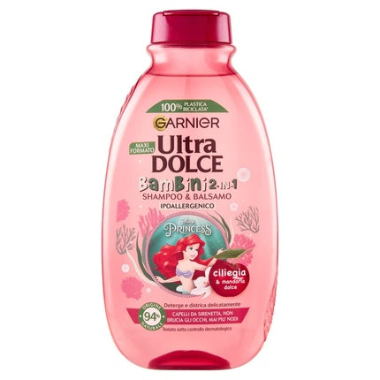Șampon copii, Garnier, Ultra Dolce, cireșe și migdale, 300 ml