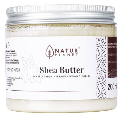 Unt de corp Natur Planet, Shea Butter, 200ml, Alb