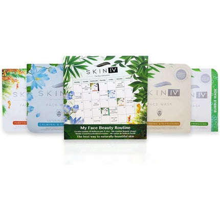 Masca fata, Skin Iv, Glow, negru verde